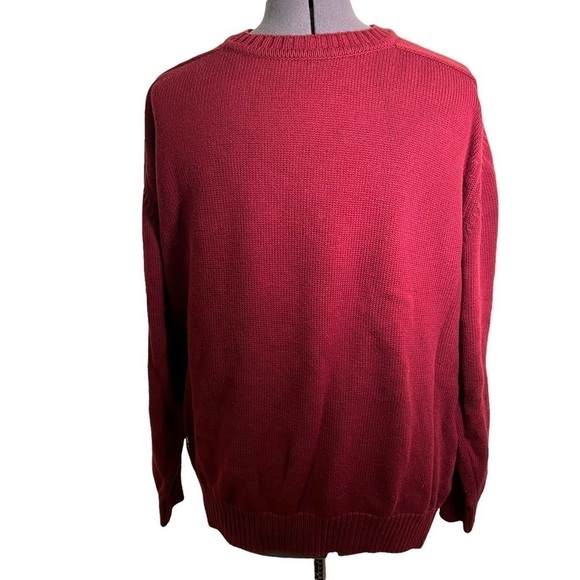 Lands’ End Crewneck Sweater Burgundy - Picture 1 of 11